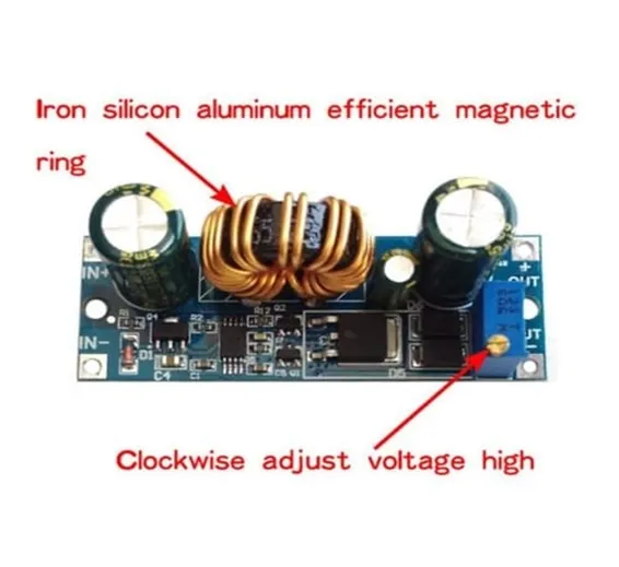 Adjustable DC To DC 4A Step Up Down Power Supply Module Automatic 5.5-30V To 0.5-30V Buck Boost Converter