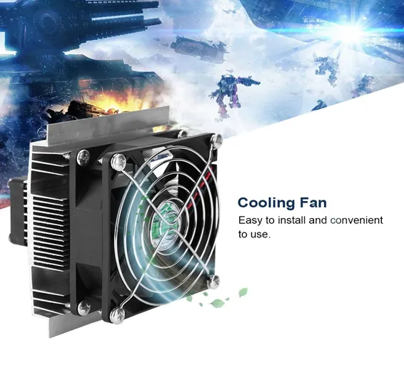 6A 12V PC CPU Cooling Fan Thermoelectric Refrigeration Cooling Semiconductor Cooler Silent Fan System Heatsink Kit In Pakistan