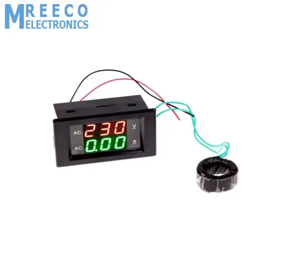 Digital Volt Ampere Amp Meter Voltmeter Guage Voltage AC 100-300V 100A Black AC Voltage & Amp Meter with AC Current Transformer