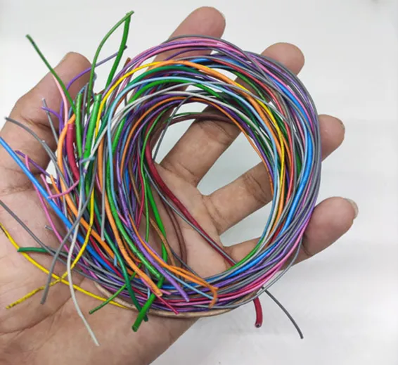 Multiple size Flexible wires jumper wire solder able wires different colors Mix Length 50Grm Used In Pakistan