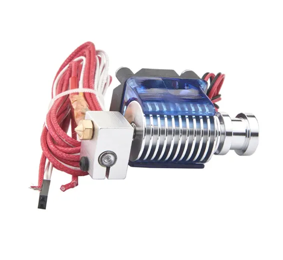 Short Distance V6 J head All metal hooted Extruder with cooling fan for 1.75/3mm 12V 0.4mm Nozzle