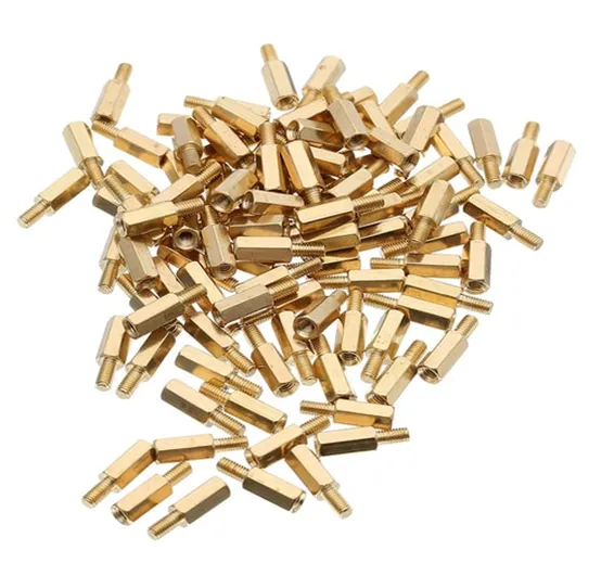 M3 10+6mm Male-Female Brass Hex Standoffs PCB Spacer Pillar