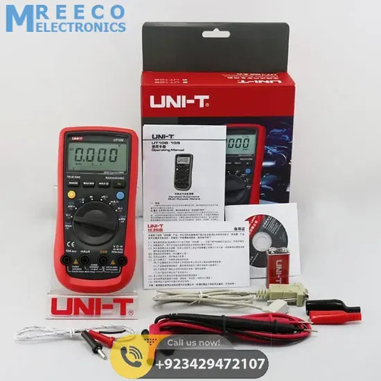 UNI T Digital Multimeter UT-109 - Side View