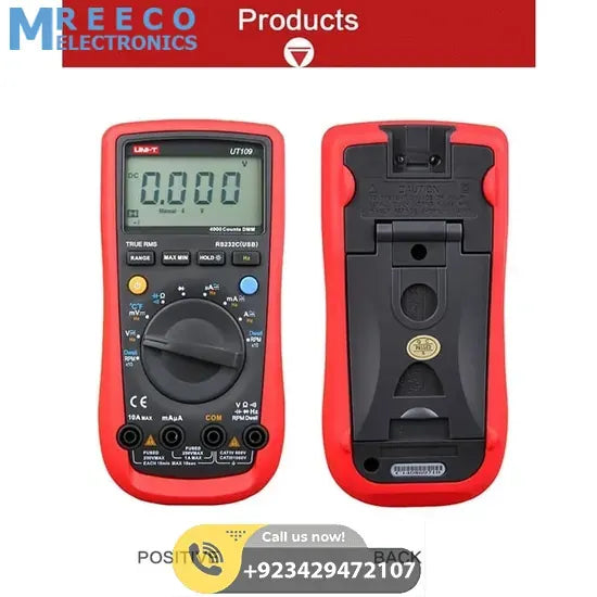 UNI T Digital Multimeter UT-109 - Top View
