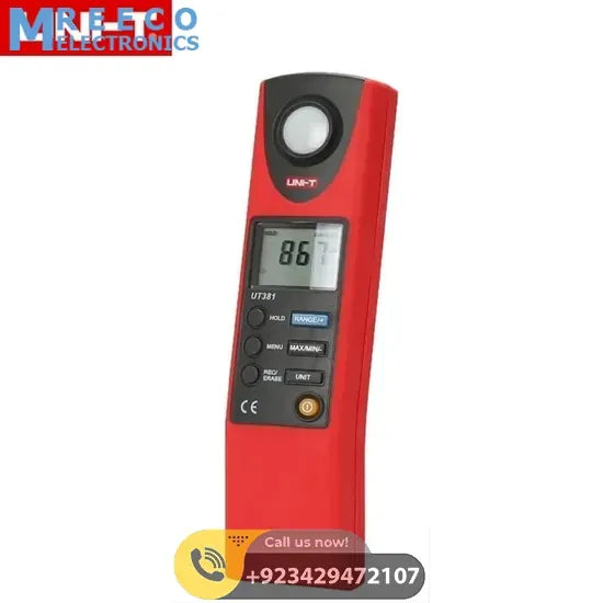 UNI T Lux Light Meter Illuminometer UT381 - Front View