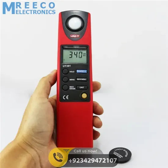 UNI T Lux Light Meter Illuminometer UT381 - Back View