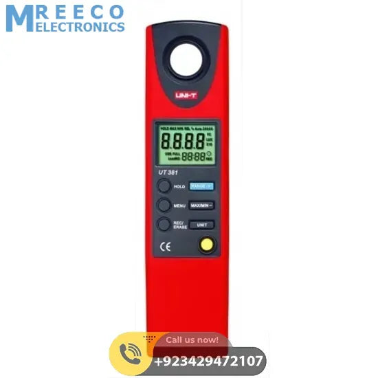 UNI T Lux Light Meter Illuminometer UT381 - Top View