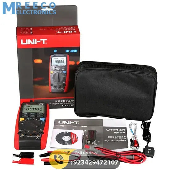 UNI T UT71A Intelligent Digital Multimeter - Side View