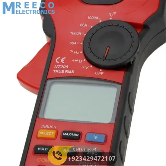 Digital Clamp Multimeter UNI T UT208 - Back View