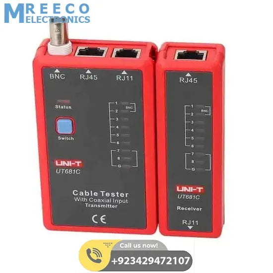 UNI T UT681C Network Cable Tester - Side View