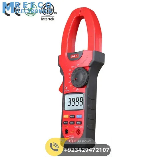 Digital AC/DC Clamp Multimeter UNI T UT208A - Side View