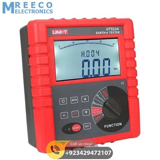 UNI T UT523A 4 Pole Soil Resistance Earth Tester Meter - Back View