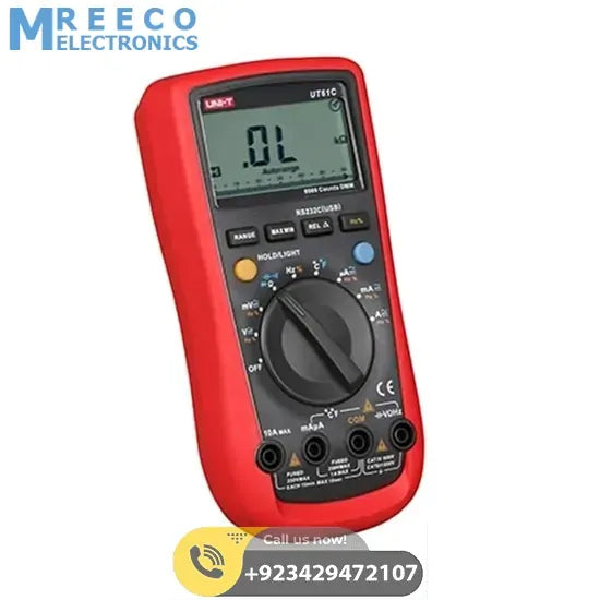 UNI T Modern Digital Multimeter UT61C - Front View
