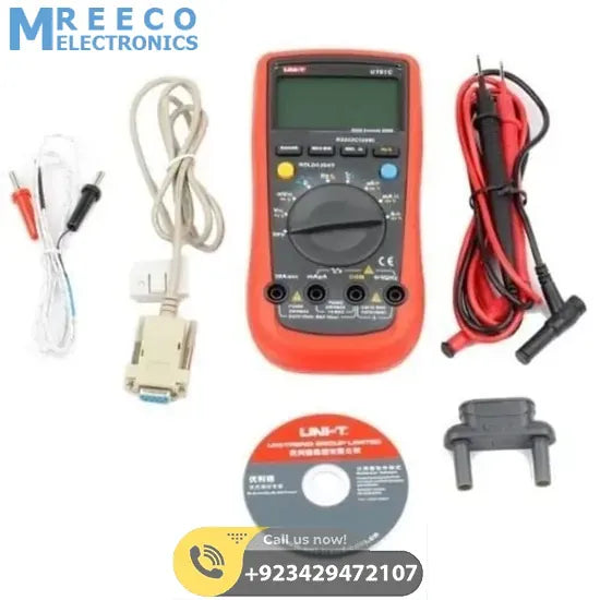 UNI T Modern Digital Multimeter UT61C - Side View