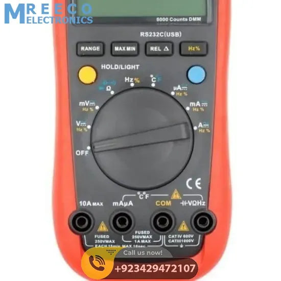 UNI T Modern Digital Multimeter UT61C - Top View