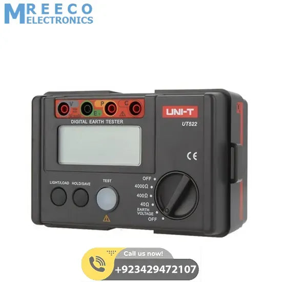 UNI T UT522 Earth Resistance Meter Tester - Back View