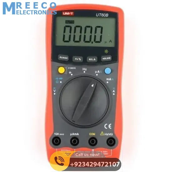 Digital Multimeter UNI T UT60B - Back View