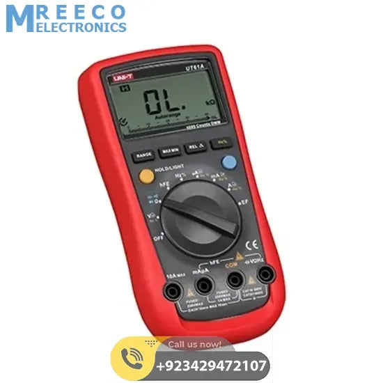 UNI T DMM Digital Multimeter UT61A - Front View