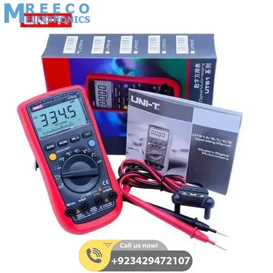 UNI T DMM Digital Multimeter UT61A - Side View