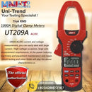 UNI T UT209A True RMS Digital Clamp Meter 1000A - Side View