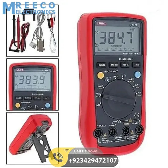 UNI T DMM Digital Multimeter UT61B - Front View