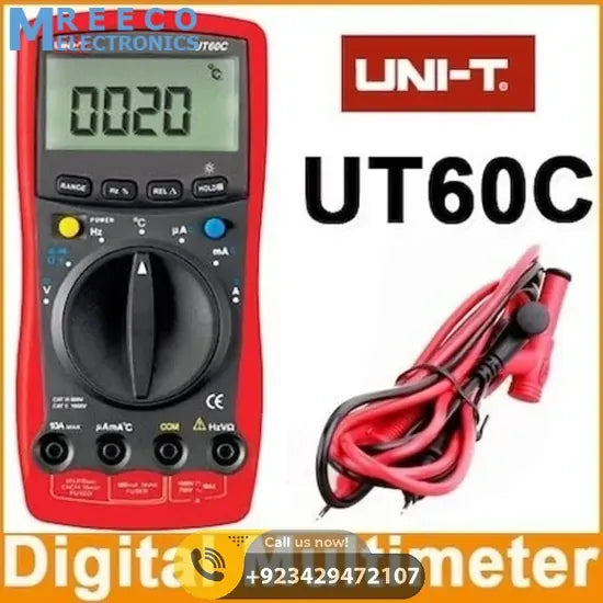 Digital Multimeter UNI T UT60C - Side View