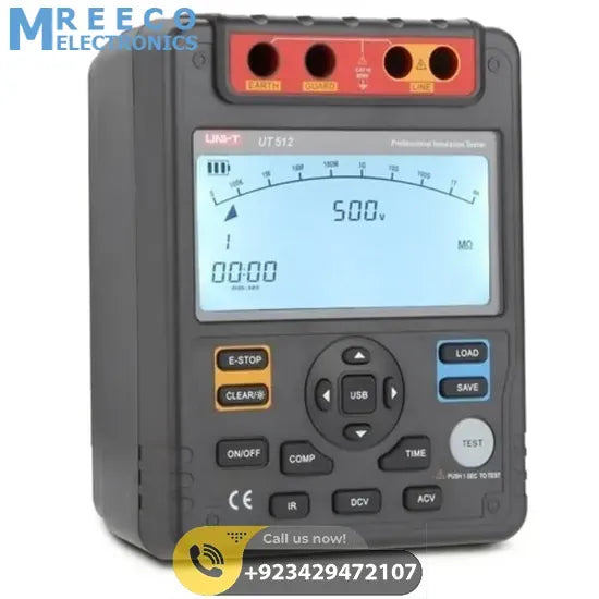 UNI T Insulation Resistance Tester UT512 - Front View