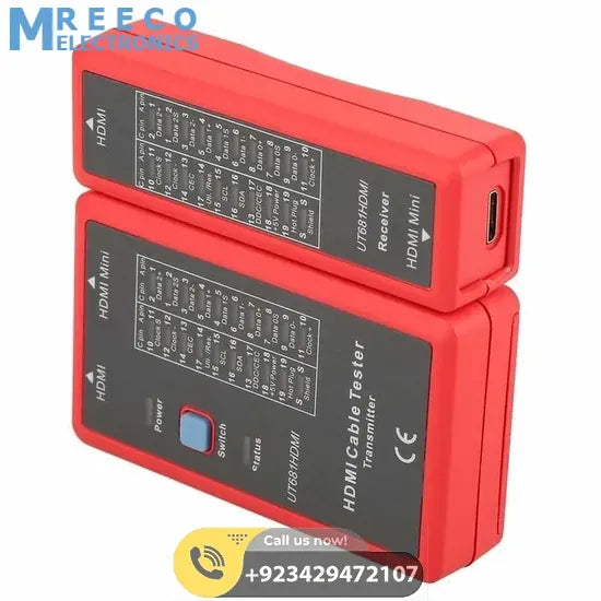 UNI T HDMI/Mini-HDMI Data Cable Tester UT681HDMI - Back View