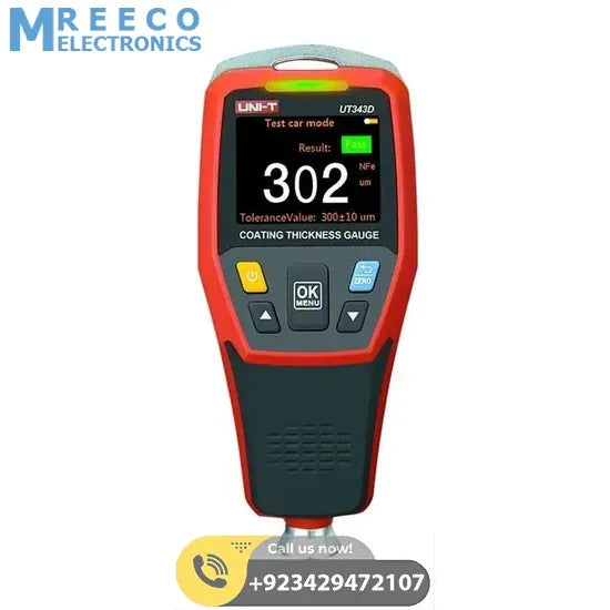 UNI T UT343D Coating Thickness Gauge Meter Tester - Front View