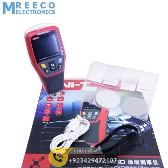 UNI T UT343D Coating Thickness Gauge Meter Tester - Side View