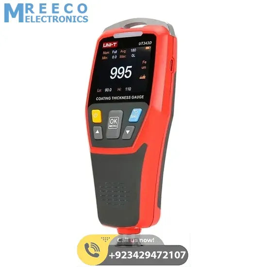 UNI T UT343D Coating Thickness Gauge Meter Tester - Back View