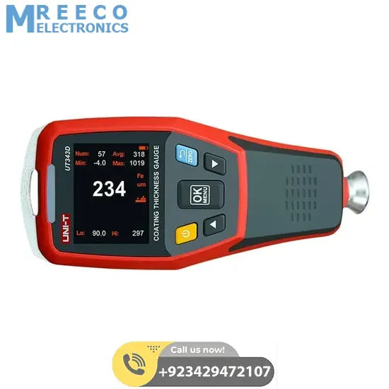 UNI T UT343D Coating Thickness Gauge Meter Tester - Top View