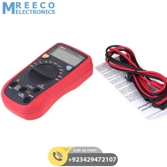 UNI T Palm Size Auto Ranging Digital Multimeter UT136D - Side View