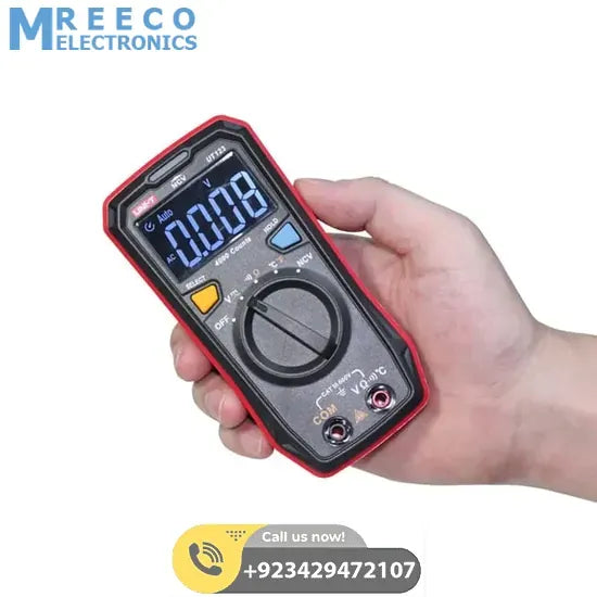 UNI T UT123 Residential Digital Multimeter - Back View