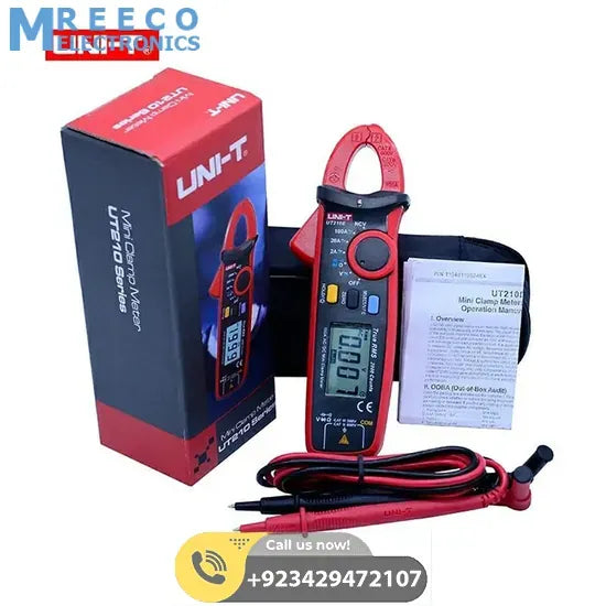 UNI T UT210E Digital Mini Clamp Meter - Side View