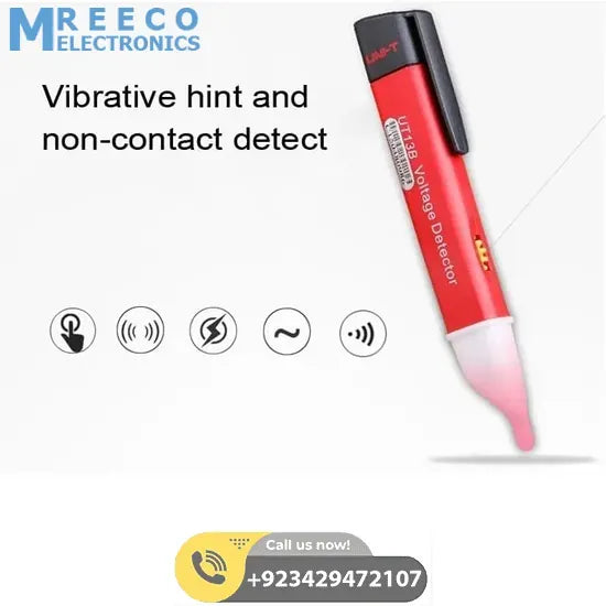 UNI T Adjustable Sensitivity AC Voltage Detector UT13B - Bottom View
