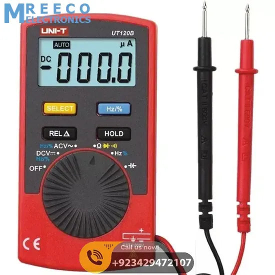 UNI T Pocket Size Digital Multimeter UT120B - Front View