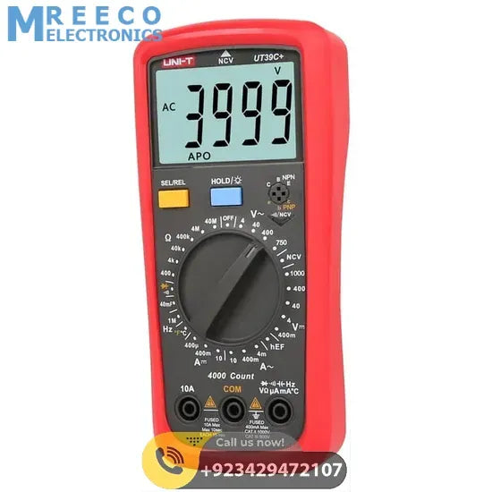 UNI T Digital Multimeter UT39C+ - Back View