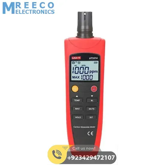 UNI T Carbon Monoxide Meter UT337A - Back View