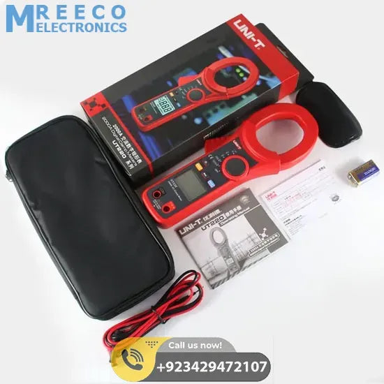 True RMS AC/DC Clamp Meter 2000A UNI T UT221 - Angle View