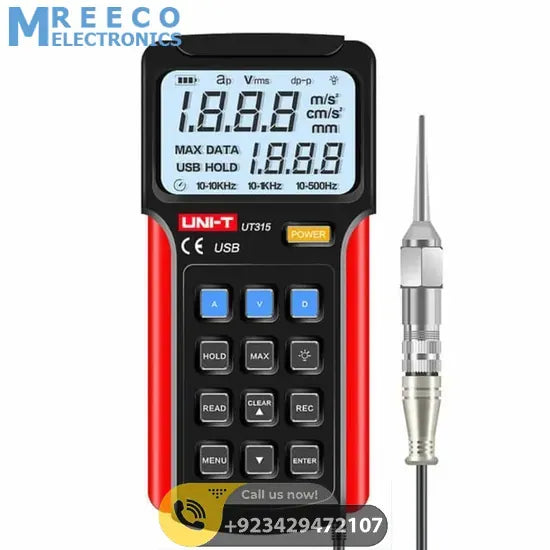 UNI T Vibration Tester Meter UT315 - Front View