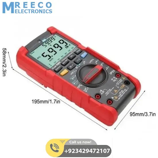 UNI T True RMS Digital Multimeter UT195DS - Back View
