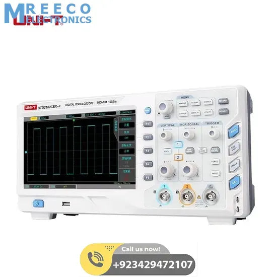 Digital Storage Oscilloscope 2 Channel DSO UNI T UTD2102CEX II - Side View