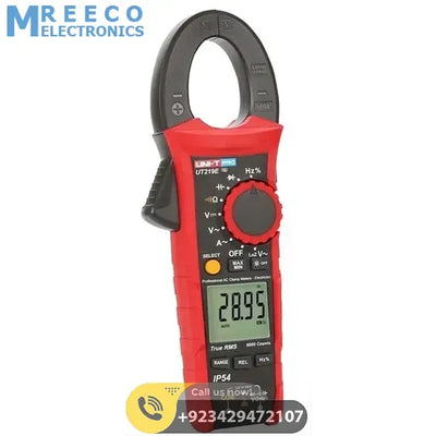 UNI T UT219E True RMS AC DC Clamp Meter 600A - Side View