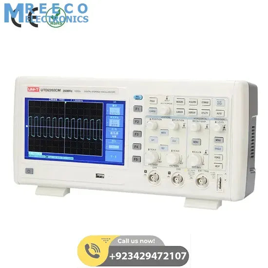 Digital Storage Oscilloscope 2 Channel DSO UNI T UTD2202CM - Back View