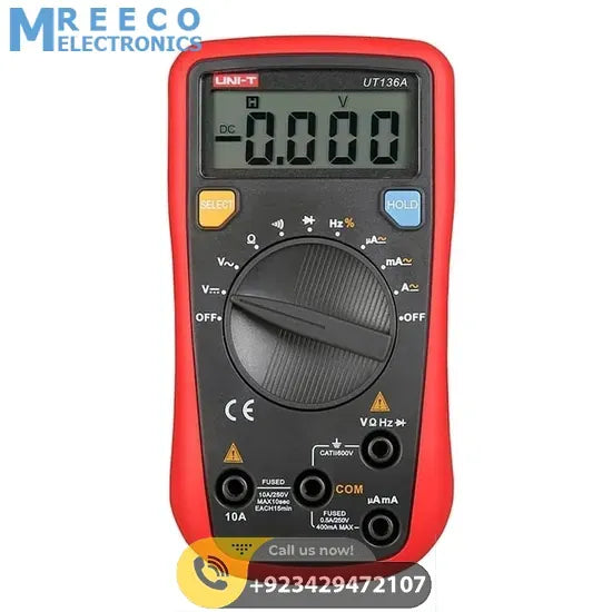 UNI T Digital Multimeter UT136A - Front View