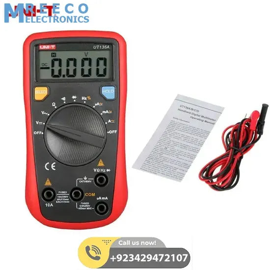 UNI T Digital Multimeter UT136A - Side View