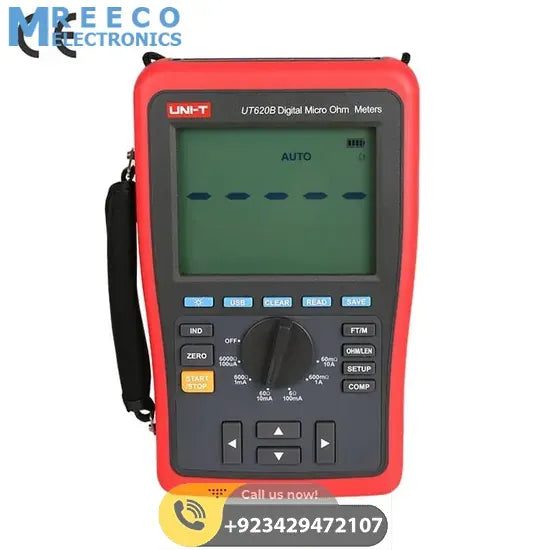 Digital Micro Ohm Meter UNI T UT620B - Front View