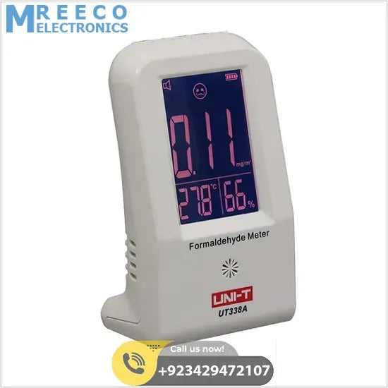 UNI T Formaldehyde Gas Detector UT338A - Side View