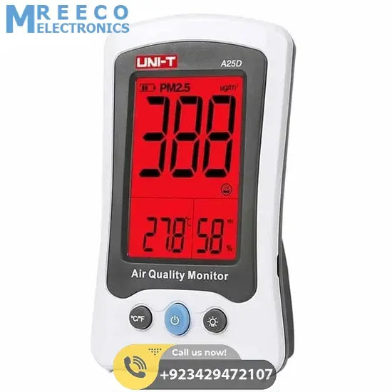 UNI T Air Quality Meter PM2.5 A25D - Back View